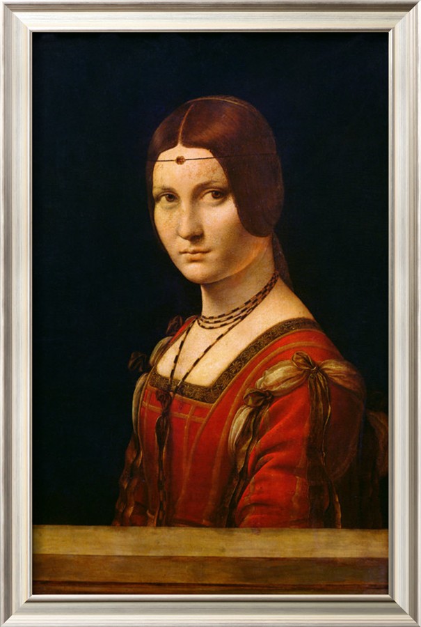 Portrait of a Lady from the Court of Milan, circa 1490 95 - Leonardo Da Vinci Painting